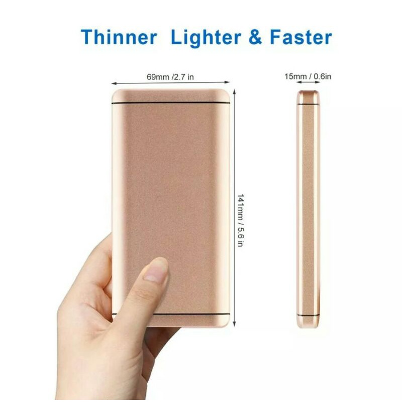 ✅Sạc Dự Phòng 12000mAh (thực sự dụng 7500mah) YUJSO Z18 Đèn Led hiển thị lượng pin Sáng Tạo Tiện Dụng