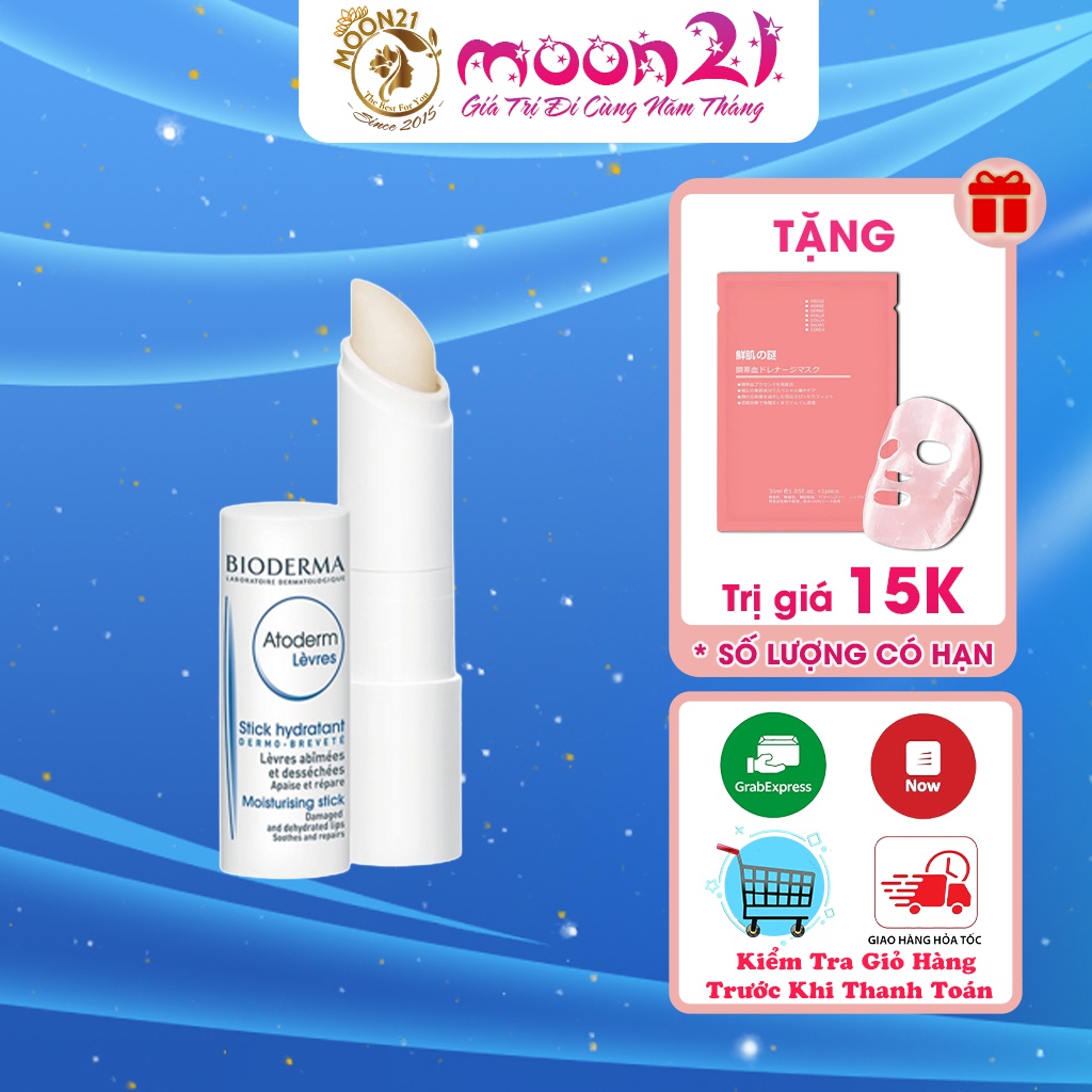 Son dưỡng ẩm mềm môi Bioderma 4g Auth Hàn Quốc