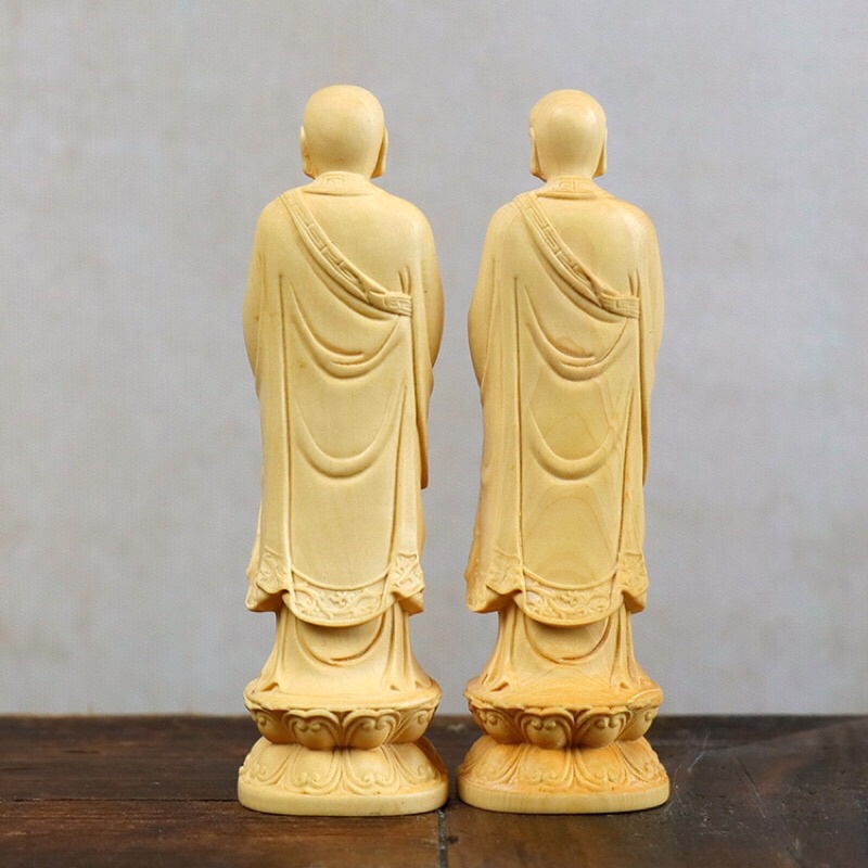 Tượng gỗ Tôn Giả A Nan và Ca Diếp-TG21