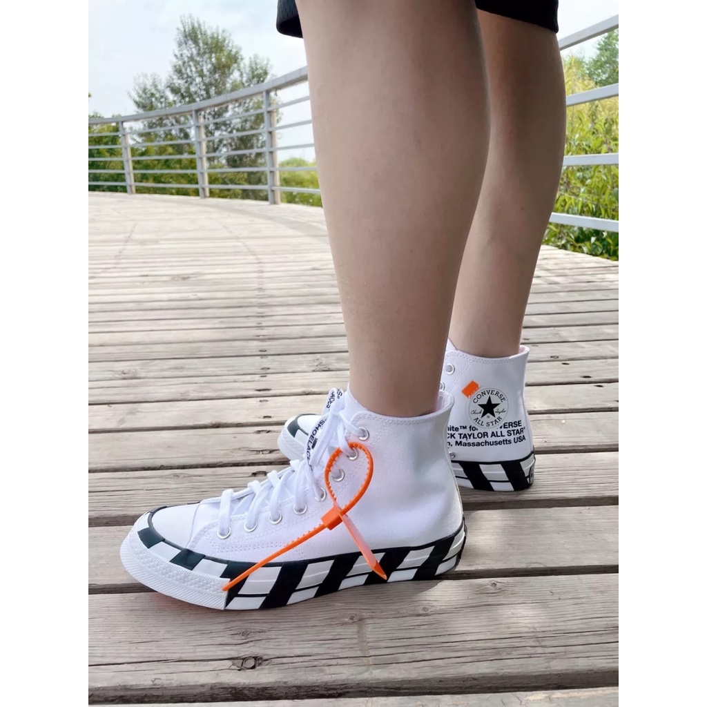 Off-white Giày Thể Thao Converse ALL STAR 70 OW 2.0 Cobrand MALDEN Massachusetts USA # 1420