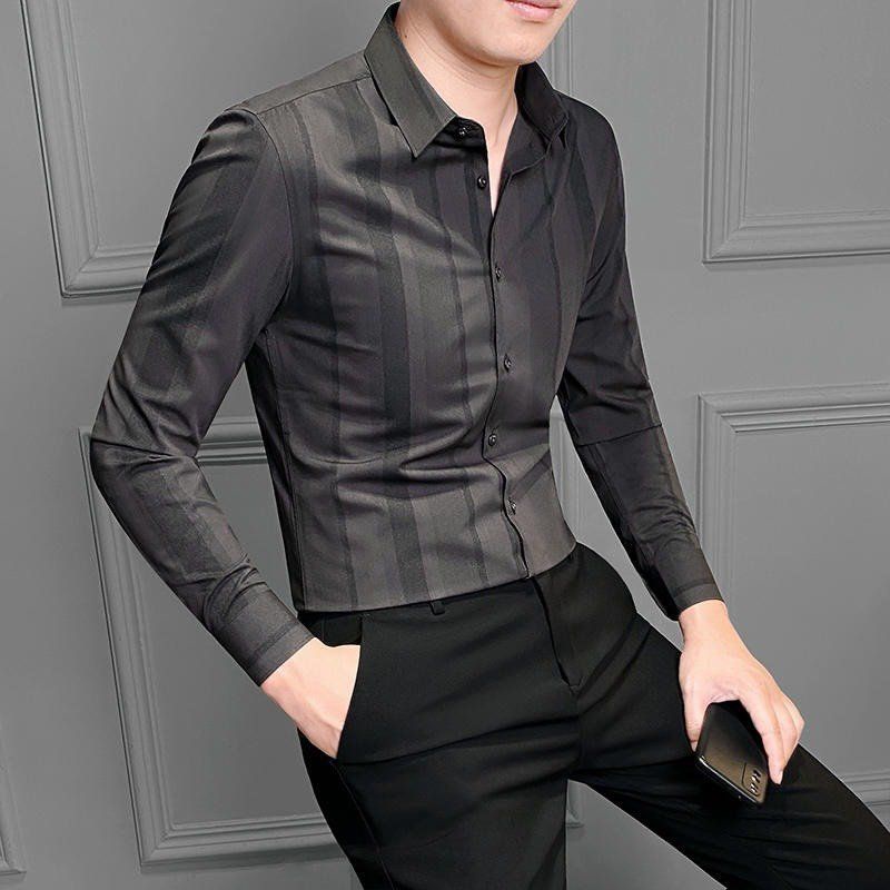 áo sơ mi nam ôm body hàn quốc