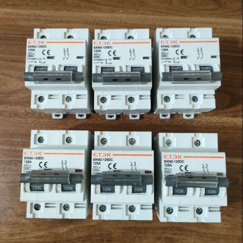 CB DC Etek 125A chuyên dùng đóng cắt ắc quy