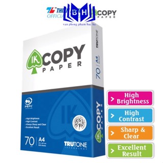 Giấy A4 70 gsm IK Copy (500 tờ) - Hàng nhập khẩu Indonesia (1 Ream)