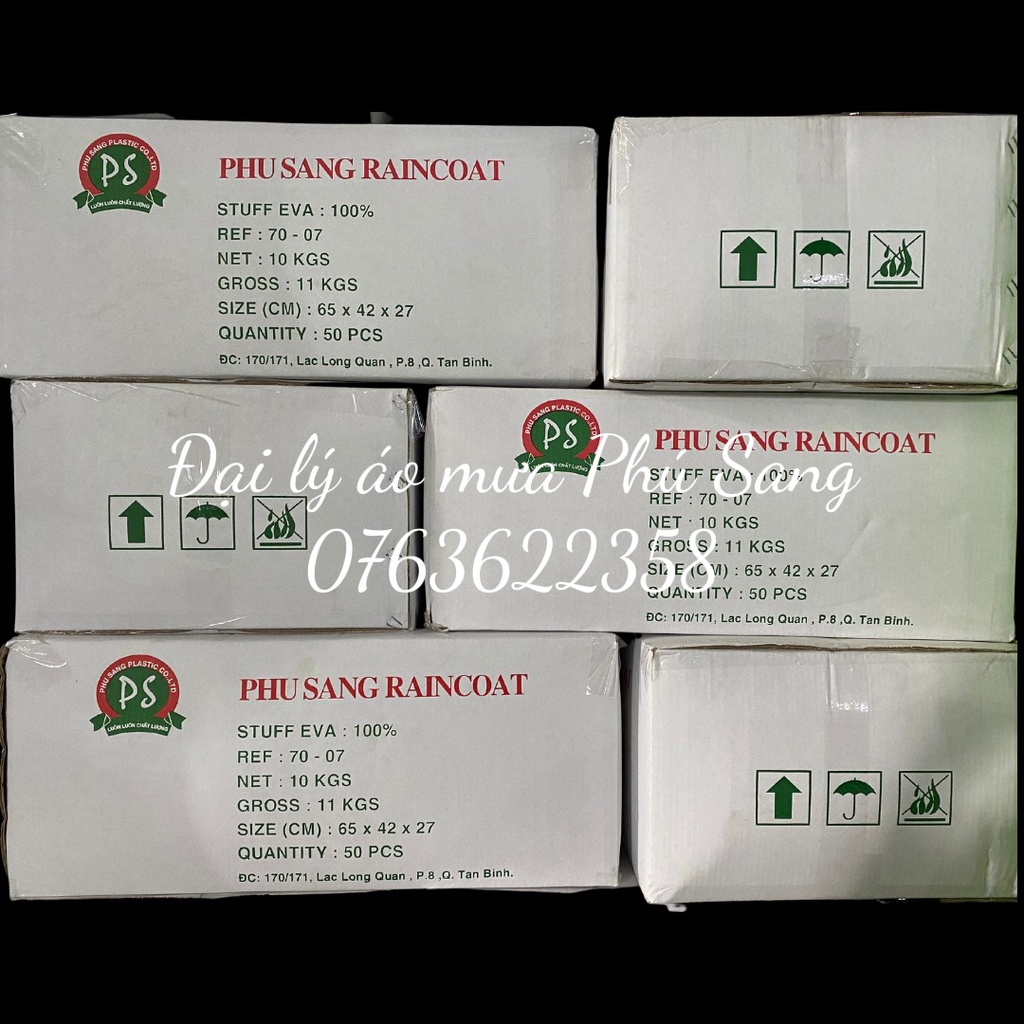 Áo mưa EVA Phú Sang bền đẹp thân thiện với môi trường không độc hại