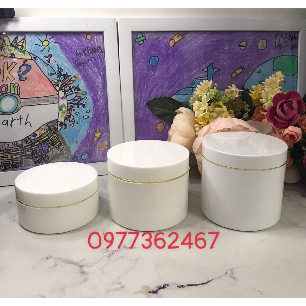 vỏ hộp nhựa, vỏ hộp đựng kem body HŨ KNV CÓ VIỀN 200ml 300ml 400ml