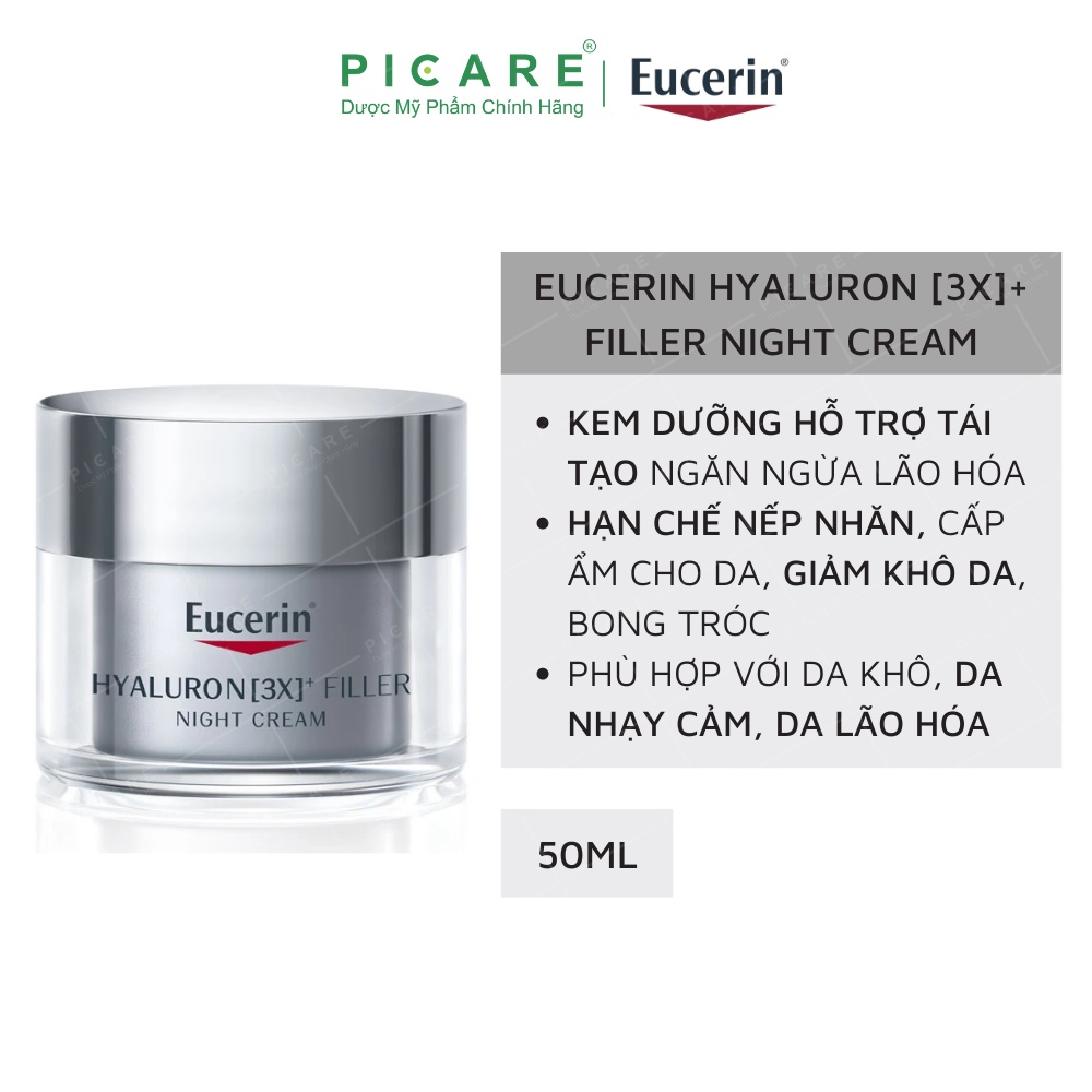 Kem ngăn ngừa lão hóa ban đêm Eucerin Hyaluron Filler Night Cream 50ml - 63486