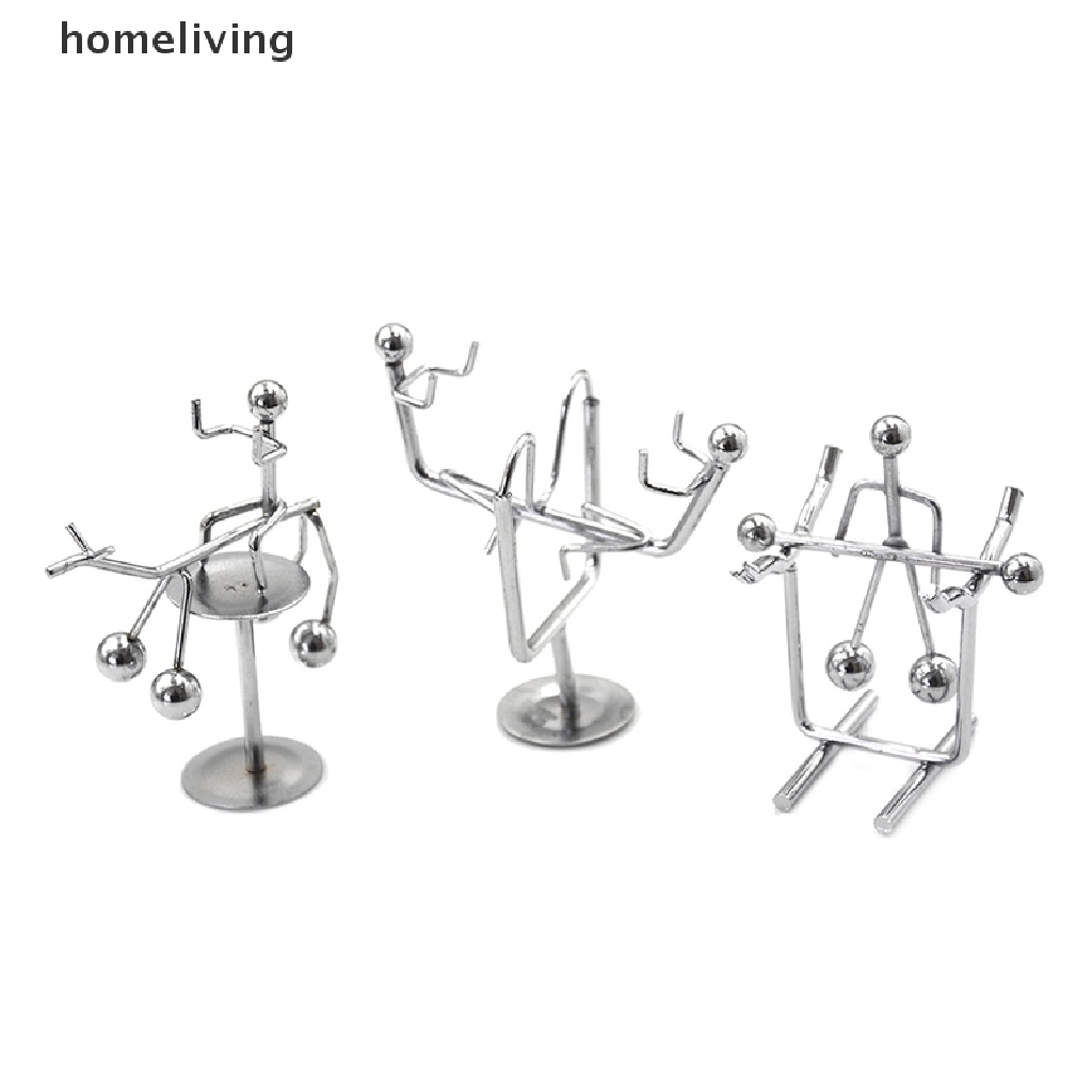 Homeliving Bóng Cân Bằng Newton Mini Đồ Chơi Khoa Học Cổ Điển Vui Nhộn Để Bàn Văn Phòng.