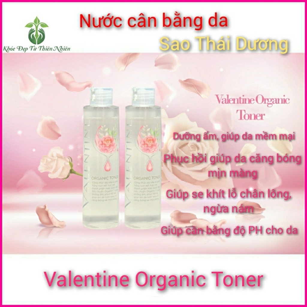 Nước hoa hồng (Valentine Organic Toner) - Sao Thái Dương