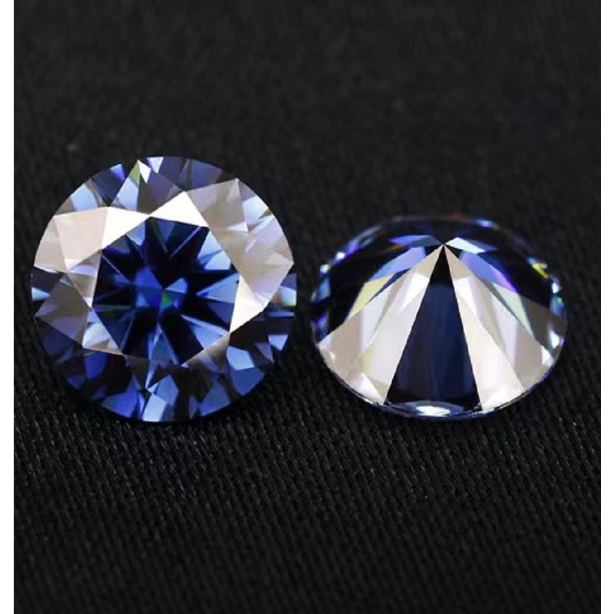 Kim Cương Nhân Tạo Moissanite  Đá nude Không bao giờ phai mờ màu xanh có thể vượt qua bút kim cương, phụ kiện đồ trang sức
