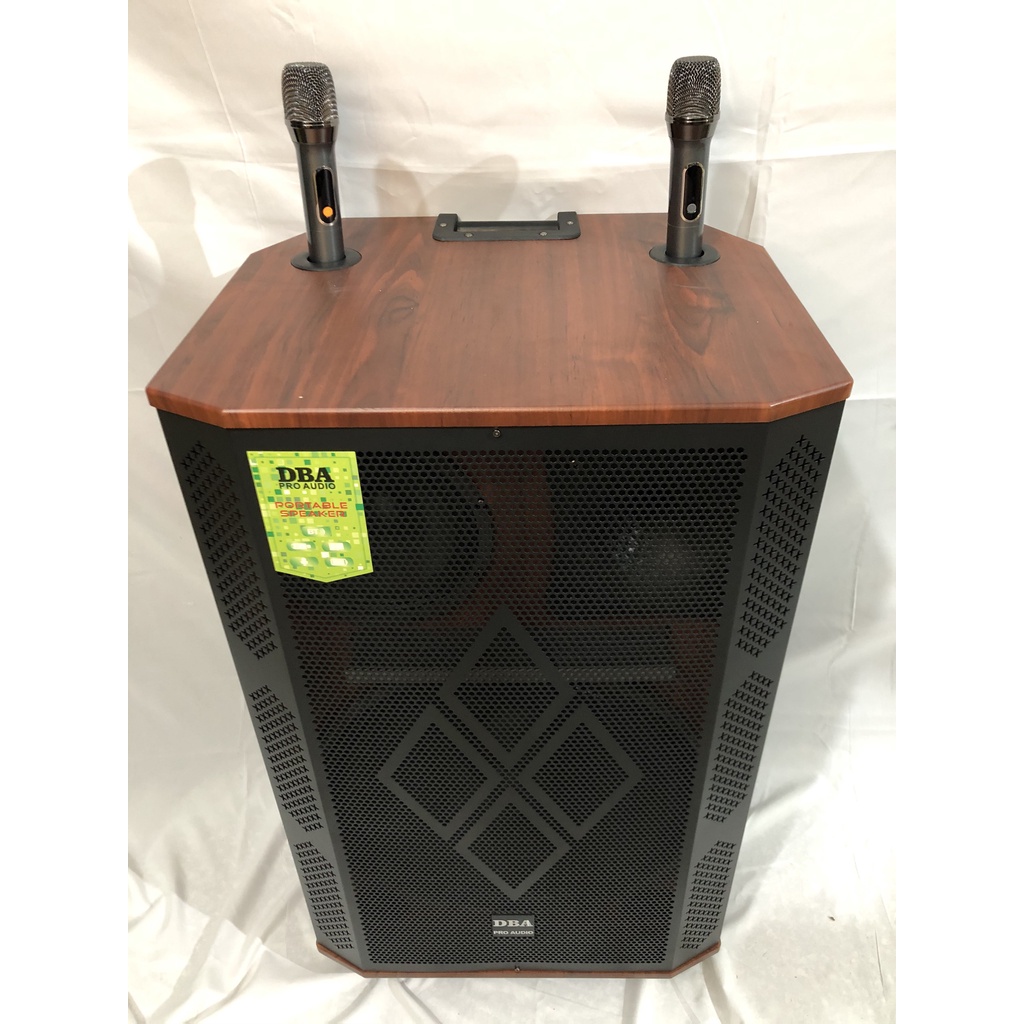 LOA KÉO CAO CẤP DBA 2509 BASS 40 BA ĐƯỜNG TIẾNG ÂM THANH SIÊU CHẤT, KÈM 2 MÍC KIM LOẠI UHF CHỐNG HÚ XỊN