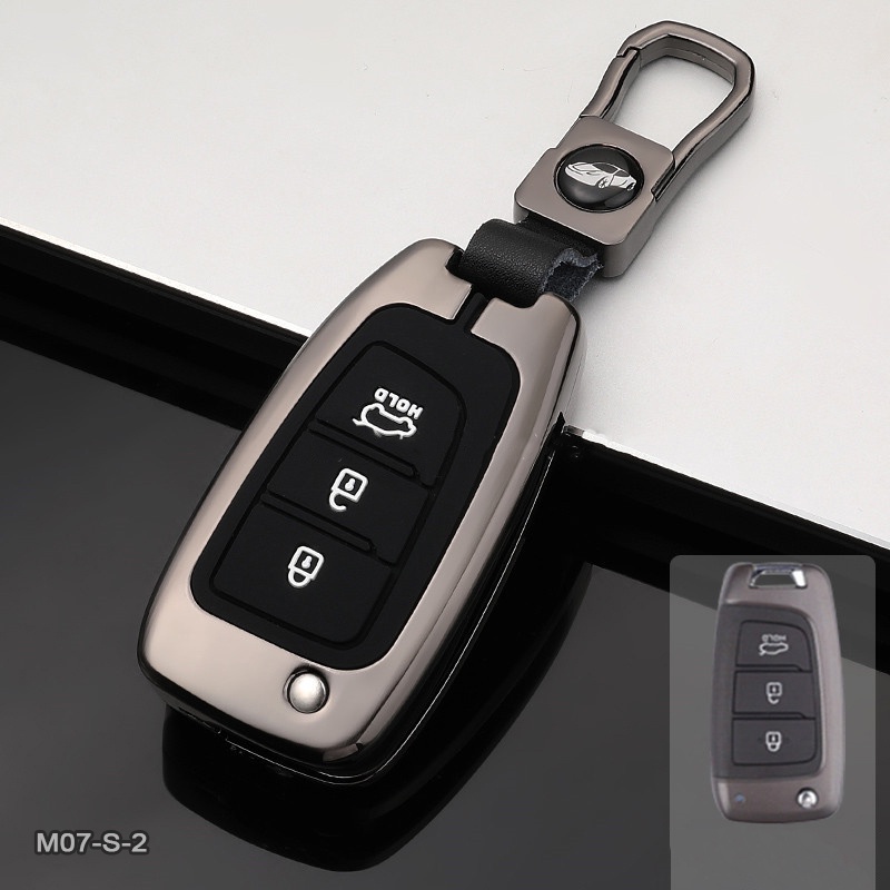 Vỏ ốp khoá xe hơi - Bọc chìa remote ô tô Hyundai Accent MT Bản Thiếu Chìa Gập 2018