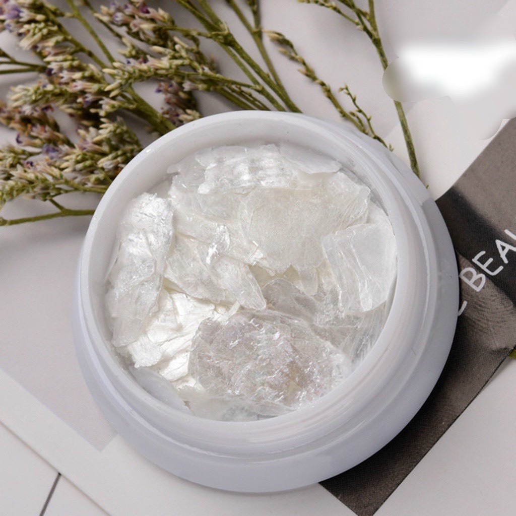 Phụ kiện xà cừ trắng trang trí móng tay nail