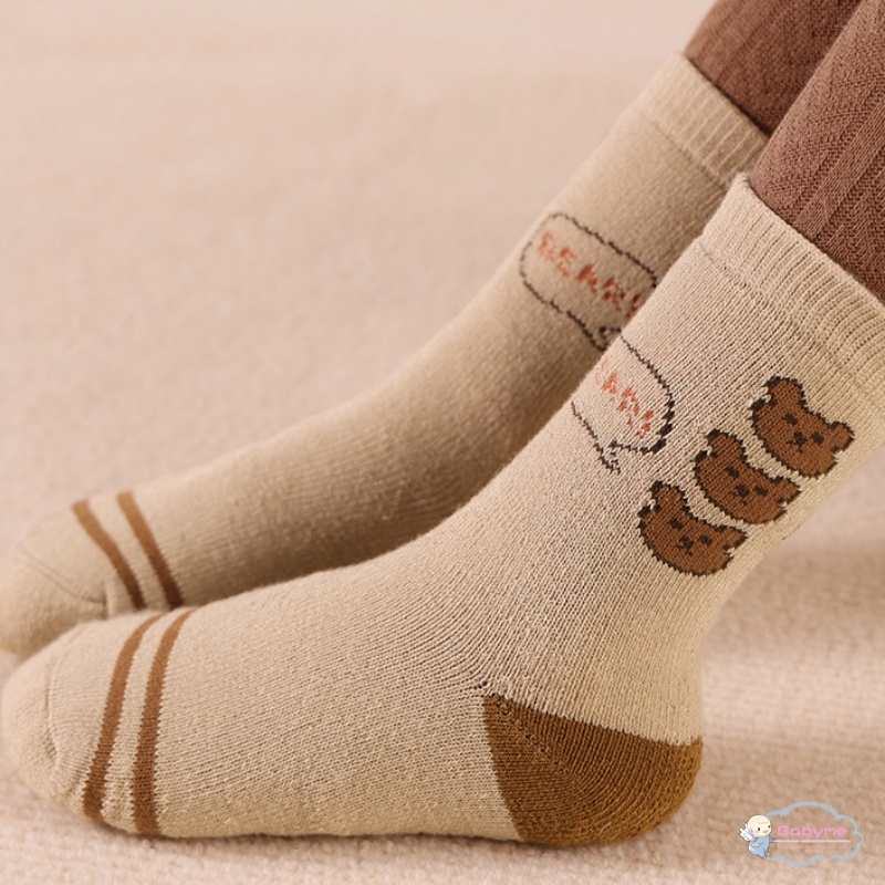 Set 5 Đôi Tất Cotton Hoạ Tiết Hoạt Hình Cho Bé