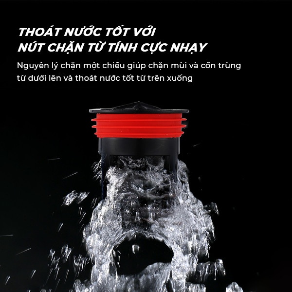 Nắp Đậy Cống PVC Ngăn Mùi Đa Năng Phù Hợp Để Nhà Tắm Bồn Rửa Bát Ngăn Côn Trùng, Nước Trào Ngược