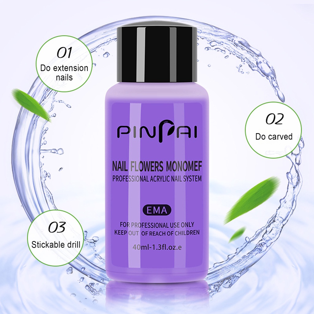 Dung Dịch Acrylic 40ML Dùng Để Trang Trí Móng Nghệ Thuật Chống Rò Rỉ