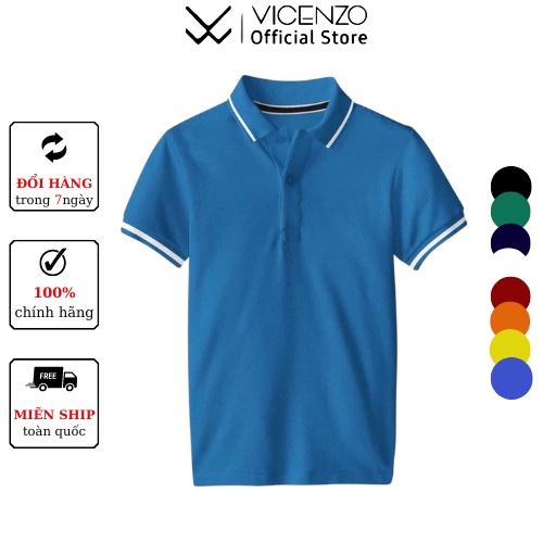Áo thun polo nam cao cấp, áo phông polo nam có cổ tay ngắn *