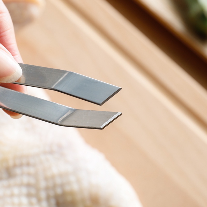 Nhíp gắp xương cá, nhổ lông gia cầm bằng inox 12cm