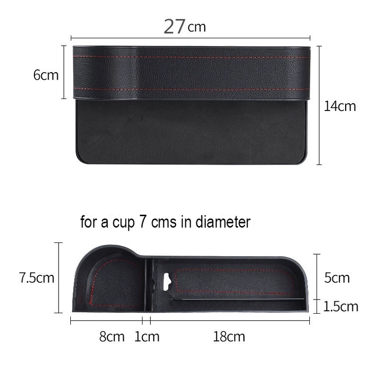 Hộp Đựng Đồ Gắn Khe Hở Ghế Ngồi Xe Hơi Tiện Dụng Giá Đỡ