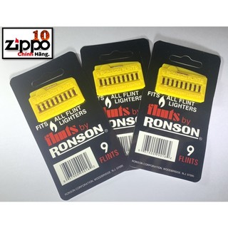 Đá lửa Ronson Vỉ 9 viên màu đỏ mềm - Dùng cho các loại hộp quẹt bật lửa