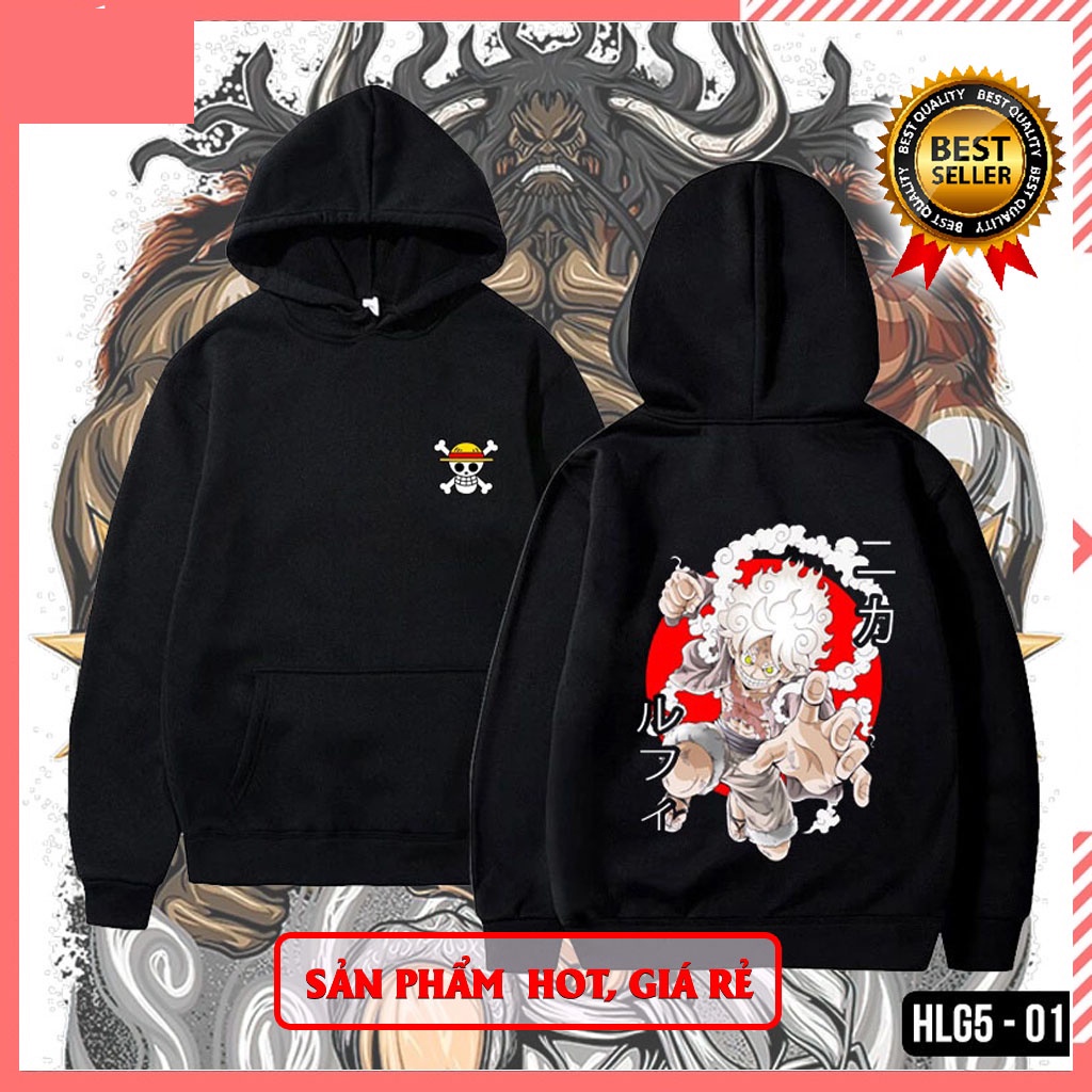 💥HOT💥  Áo Hoodie In Hình  Anime One Piece Luffy Gear 5 Nika Joyboyy độc đẹp kèm khuyến mại