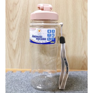 Bình nước học sinh 550ml nhựa Việt Nhật