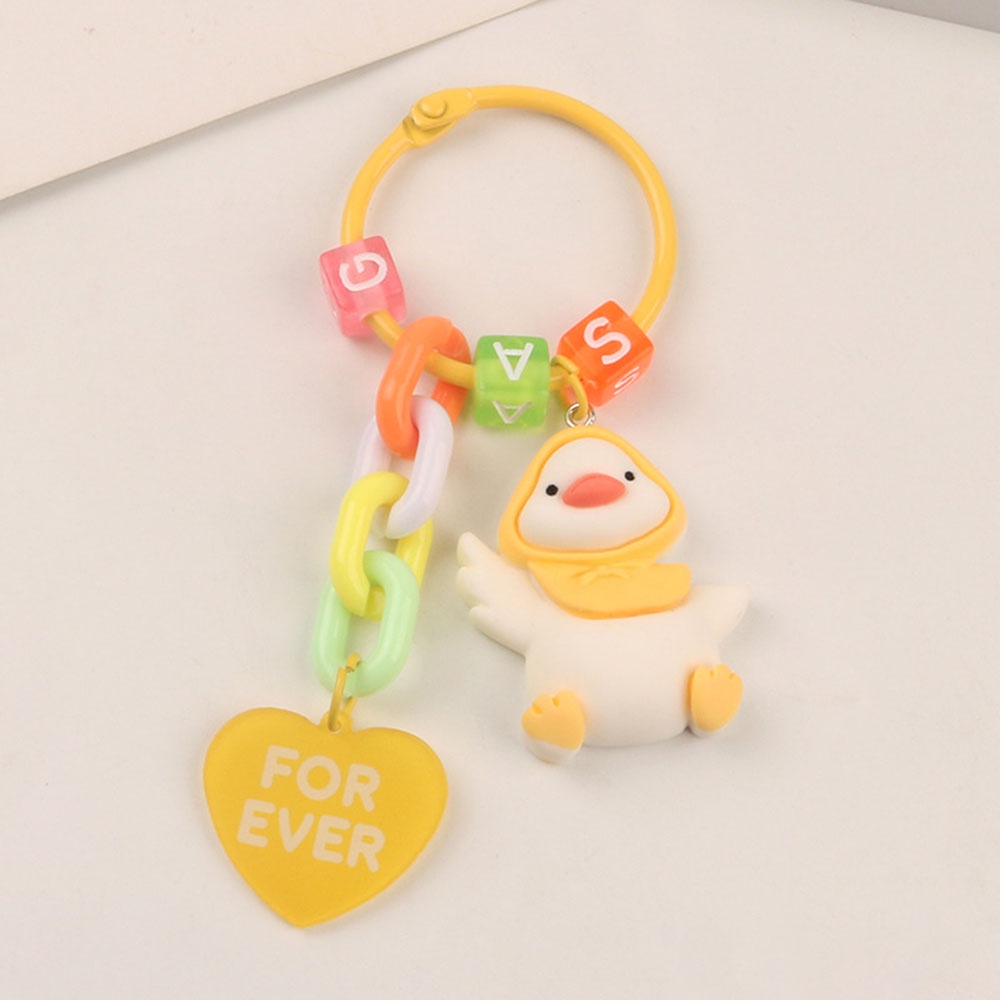 Vỏ Bảo Vệ Hộp Sạc Tai Nghe Không Dây Qipin Hình Chú Vịt / Trái Tim Kèm Móc Khóa Xinh Xắn