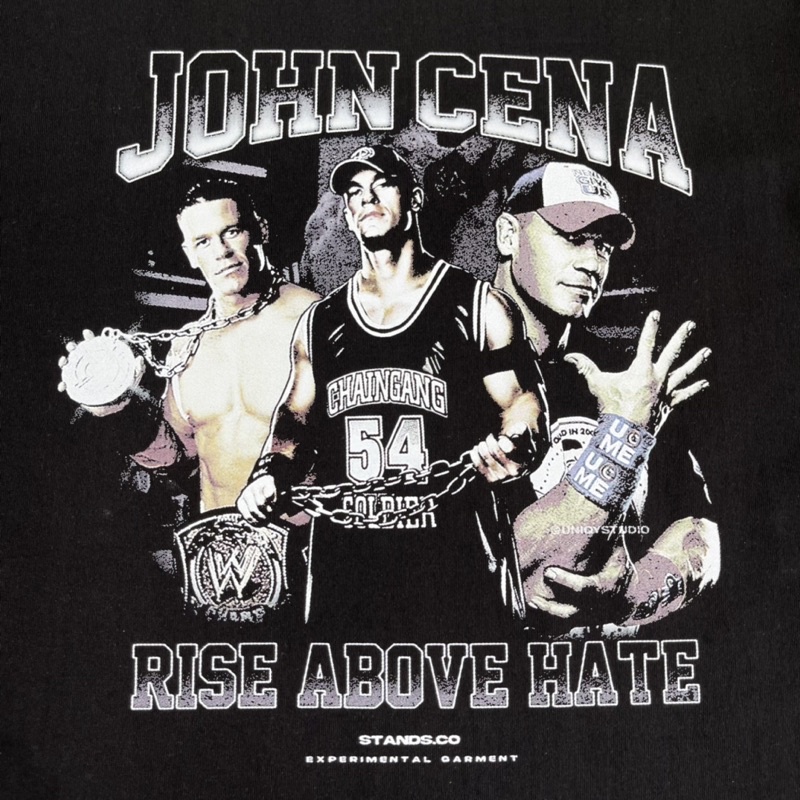 Áo thun đủ size nam nữ, áo thun JOHN CENA cotton dày dặn trendy
