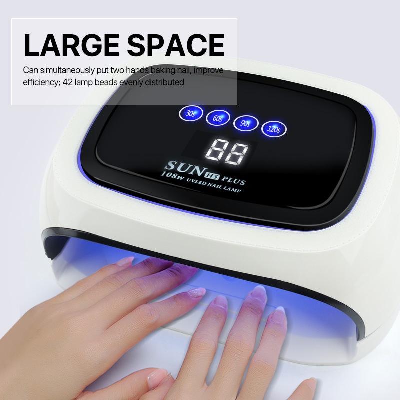 [Hàng Sẵn] Đèn làm móng 108W 4 chế độ 42 cái chip Ánh sáng LED chuyên nghiệp cho 100‑240V 【Fluorine073】