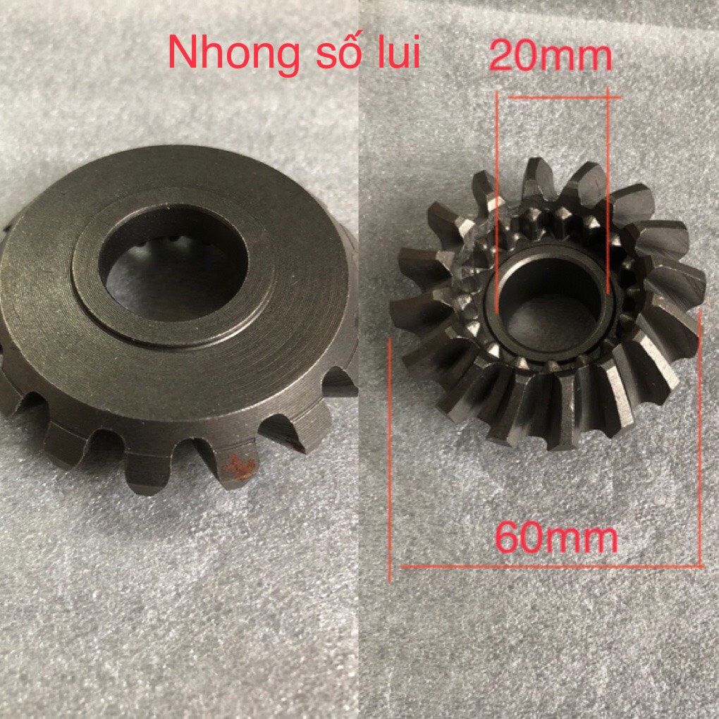 Nhông số tiến lùi 16R 17 chấm lỗ 17ly và 20ly dành cho các dòng xe ba gác, xe ba bánh