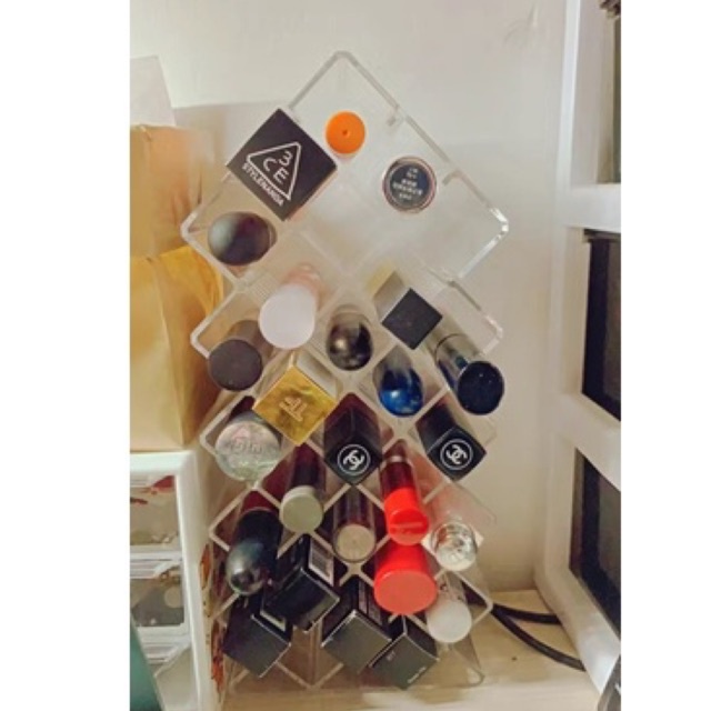 Khay đựng son hình tháp 28 ô son