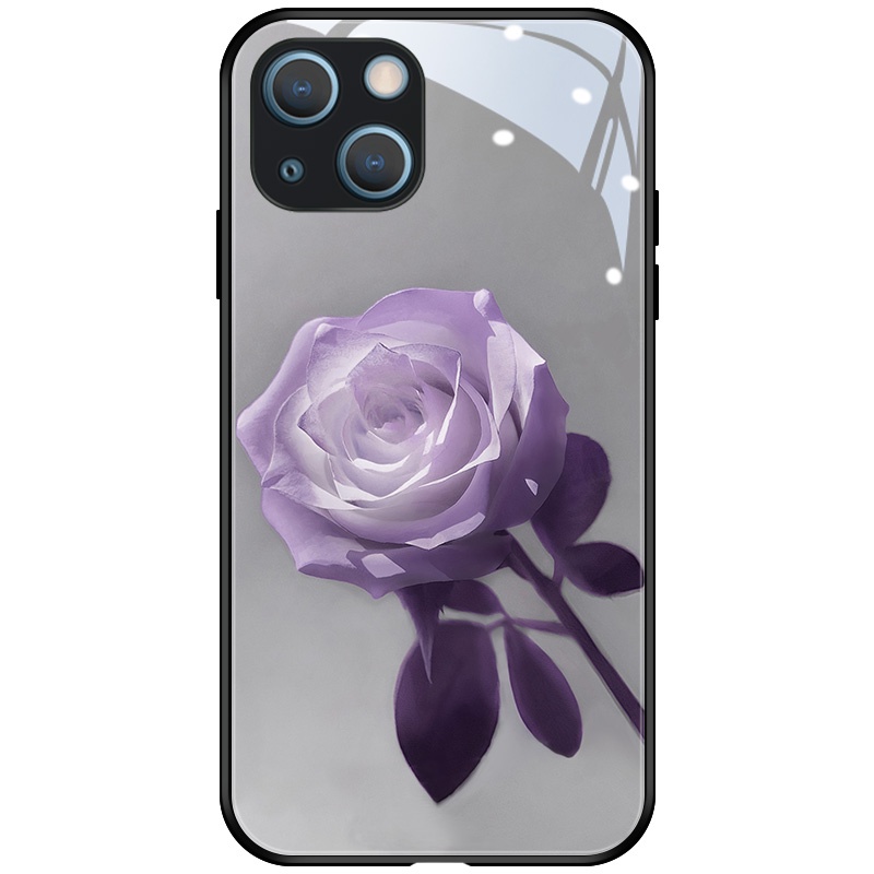 Ốp Điện Thoại Kính Cường Lực Hình Hoa Cho iphone 14 pro 13 mini 12 pro max 11 XS max XR X 6 plus 6s 7 8 plus