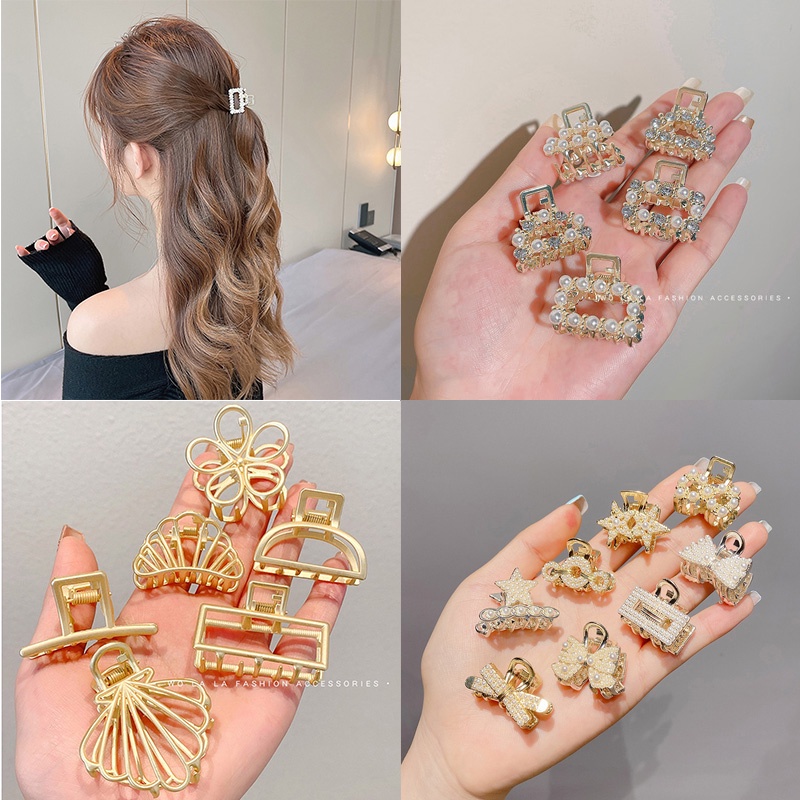 Kẹp Tóc Cỡ Lớn Bằng Kim Loại Nhám Đơn Giản Thời Trang Phong Cách Hàn Quốc Dành Cho Nữ