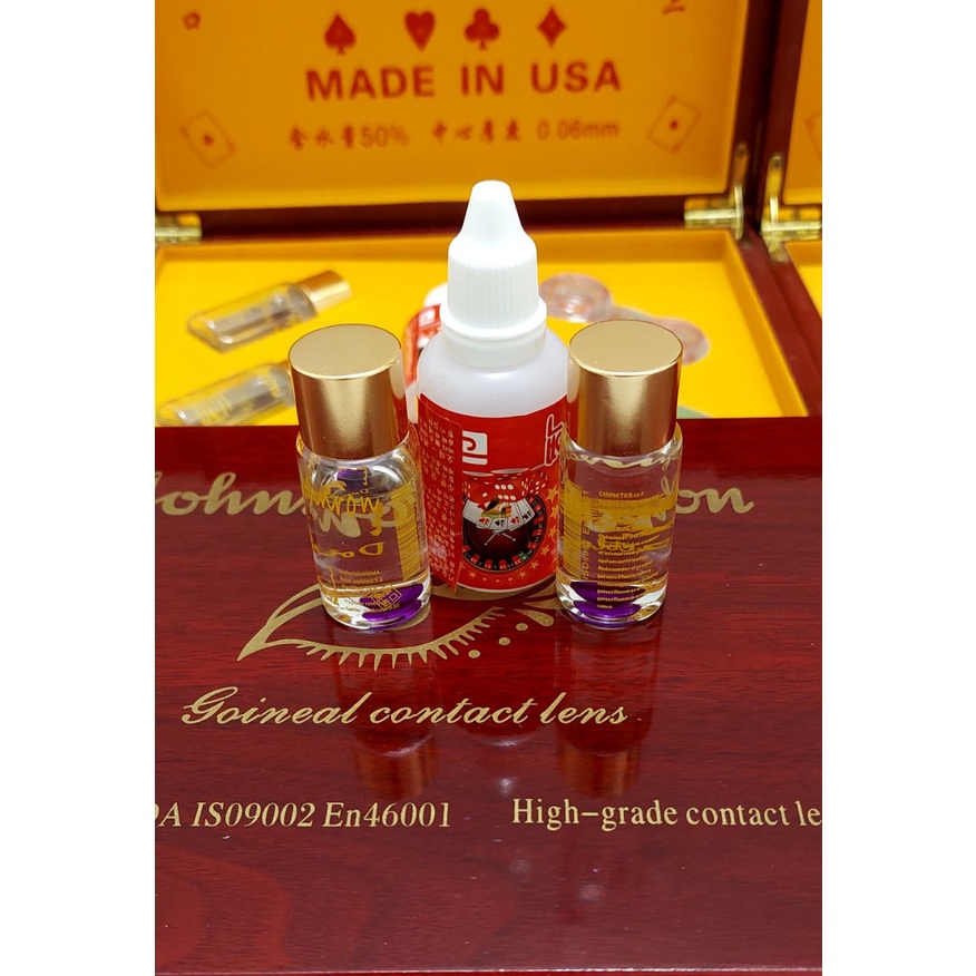 Kính áp tròng nhìn xuyên bài của mỹ/kính áp tròng đánh bài