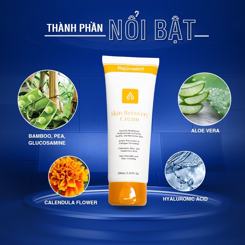 Kem dưỡng ẩm và phục hồi da Rejuvaskin Skin Recovery Cream 100ml - Hẻm Cosmetic