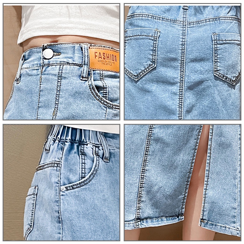 Chân váy jean IQ ANGEL thiết kế ôm dáng thiết kế thời trang mới cho bé gái