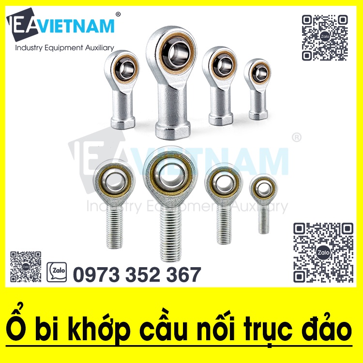 Vòng bi mắt trâu 6mm m6 sa 6 +si 6 đường kính 6mm hàng chính hãng có vỏ - ảnh sản phẩm 4