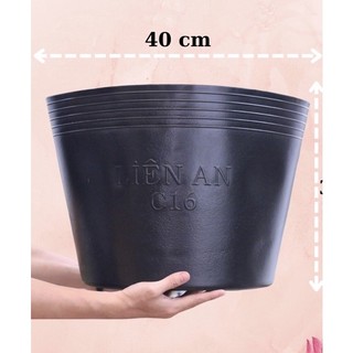 10 chậu nhựa đen dẻo (C10,C11,C12,C13,C16)