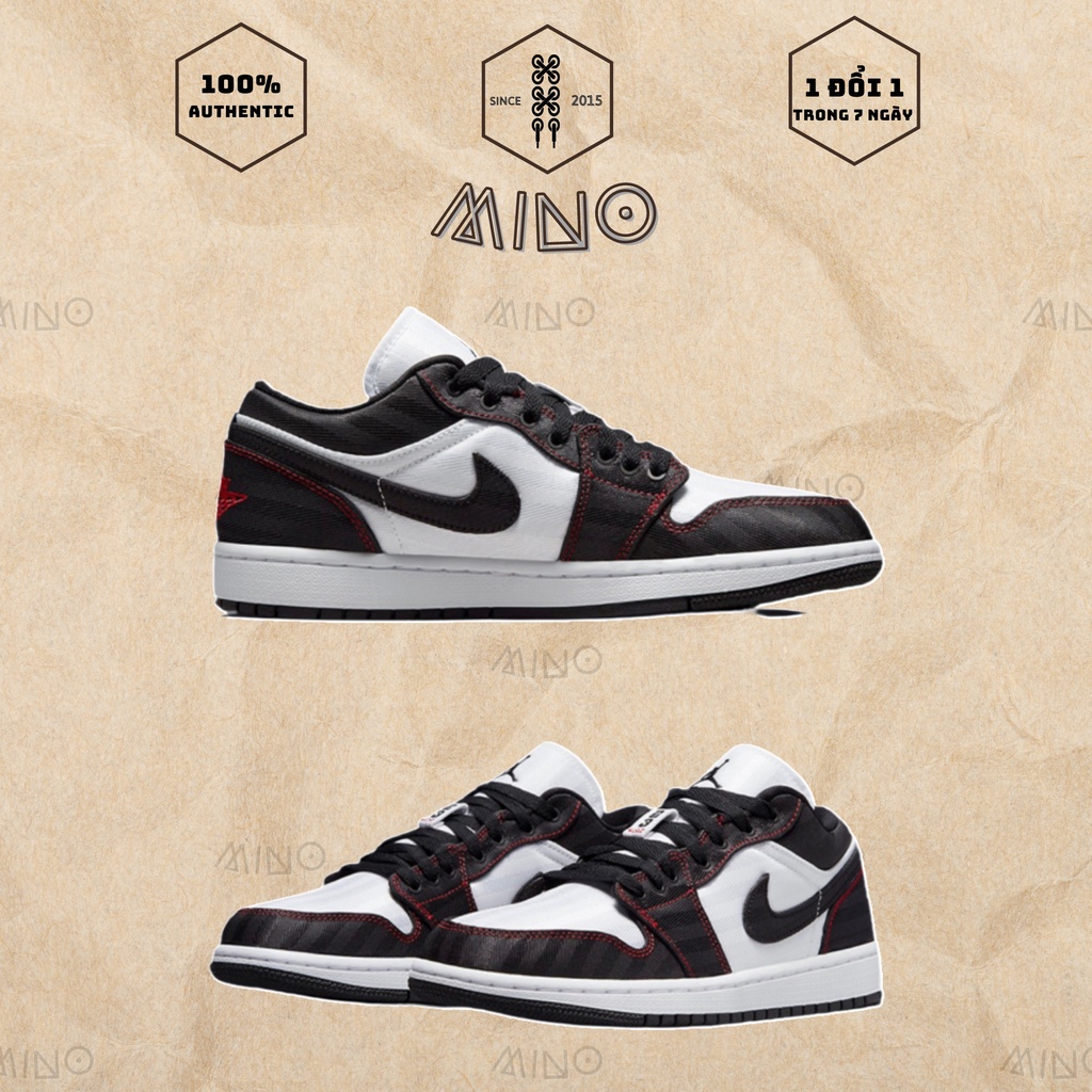 Giày Air Jordan 1 Low SE Utility White Black Red (DD9337-106)