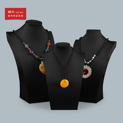 Cổ da trưng bày dây chuyền, vòng cổ cao cấp