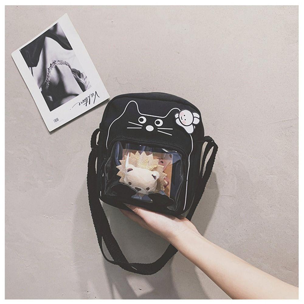 JUNE Túi Tote Đeo Vai Chất Liệu Nylon Họa Tiết Hoạt Hình Cho Nữ