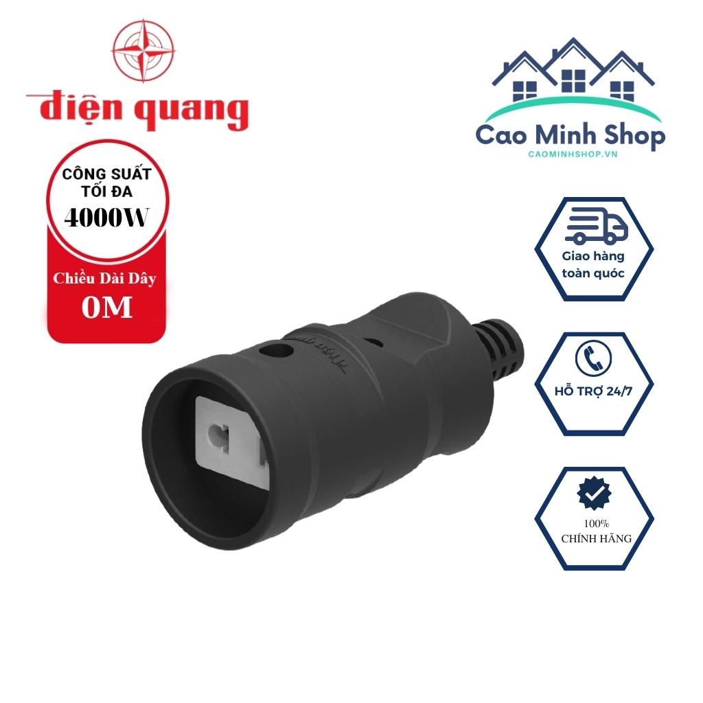 Phích cắm âm Điện Quang chịu tải 4000w cao cấp, vỏ nhựa cao cấp, chân hợp kim đồng, chống cháy vỡ an toàn