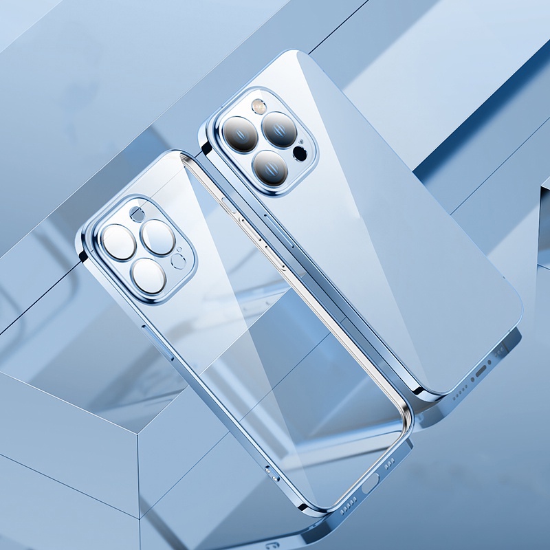 Ốp Điện Thoại Chống Rơi Bảo Vệ Ống Kính Máy Ảnh Cho iPhone 14 13 12 11 Pro Max Mini XS XR X 8 7 6 6S Plus SE 2020