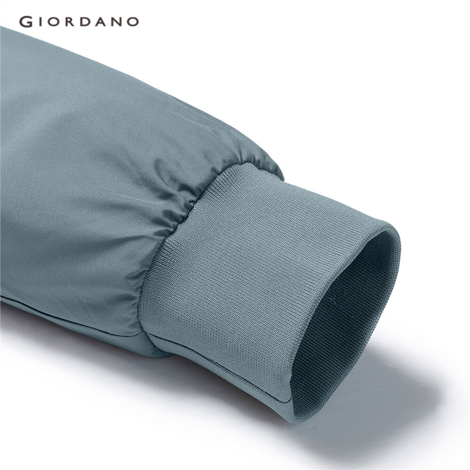 Áo khoác GIORDANO 01072697 có lót cổ lật màu trơn thời trang dành cho nam