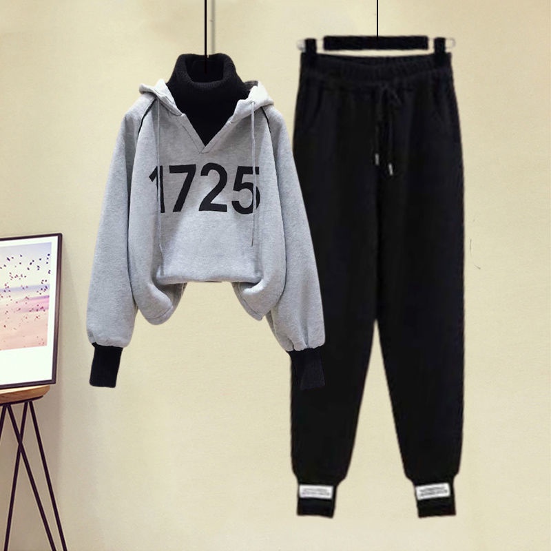 Áo Hoodie Dài Tay Giả Hai Lớp Phong Cách Hàn Quốc Dành Cho Nữ