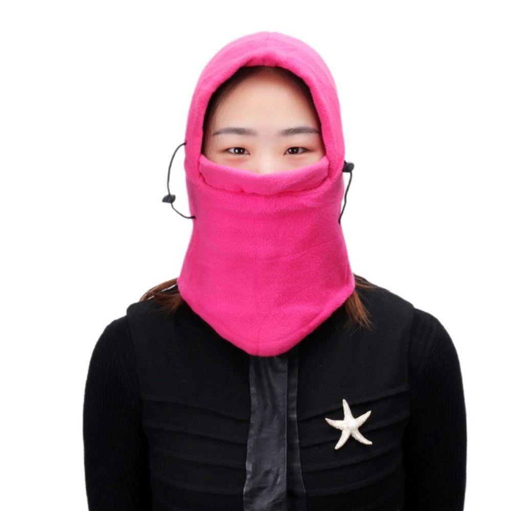 Nón Trùm Đầu Kèm Khăn Choàng Cổ Dày Dặn Chống Gió Giữ Ấm Mùa Đông Cho Nữ Back2Lilife