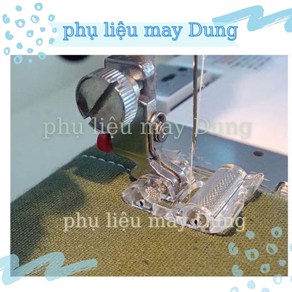 chân vịt bánh lăn may vải da, vải dày gia đình