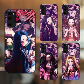 Ốp lưng Samsung S20 FE viền đen in hình Nezuko Thanh Gươm Diệt Quỷ Kimetsu No Yaiba