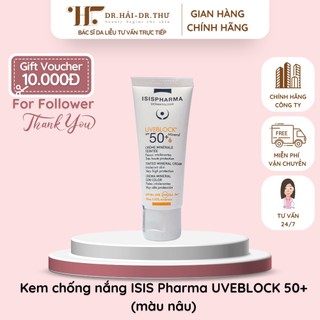 👩🏻‍⚕️[CHÍNH HÃNG] Kem chống nắng ISIS Pharma UVEBLOCK 50 Mẫu Mới (Có màu) 40ml