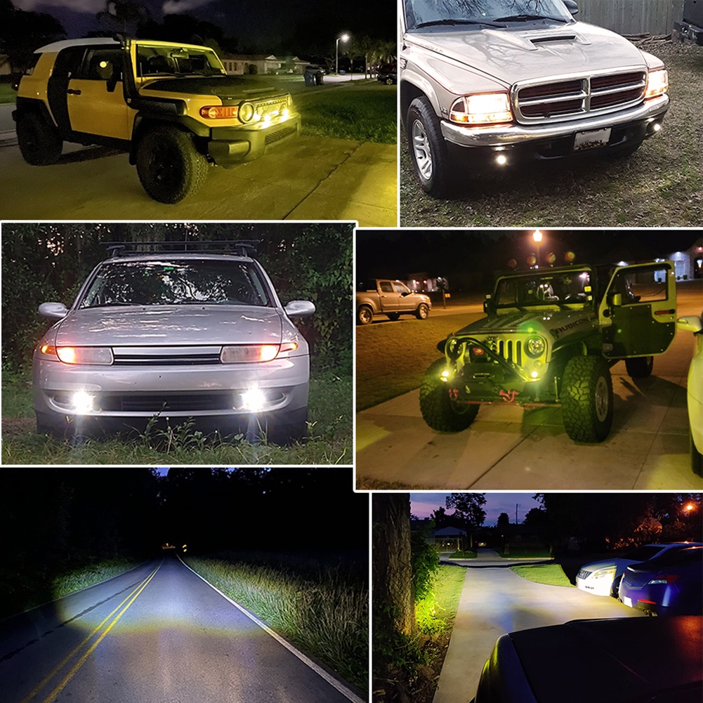 Đèn Led Sương Mù 4X4 Chuyên Dụng Cho Xe Mô Tô Địa Hình 4WD ATV SUV Utvute Jeep