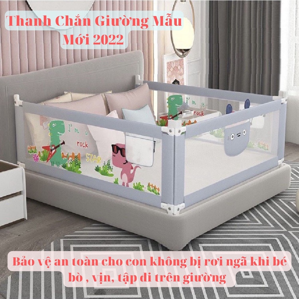 Thanh chắn giường bảo vệ an toàn cho bé (mẫu mới 2022)